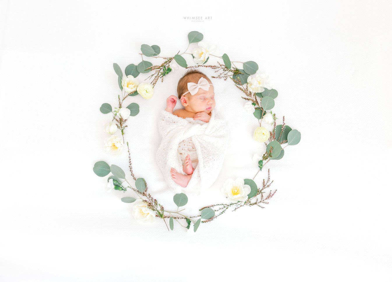 Fresh Flower Newborn Photography Session | Modern and Fresh Newborn Photography Session | Roanoke Newborn Photographers | Whimsee Art Photography