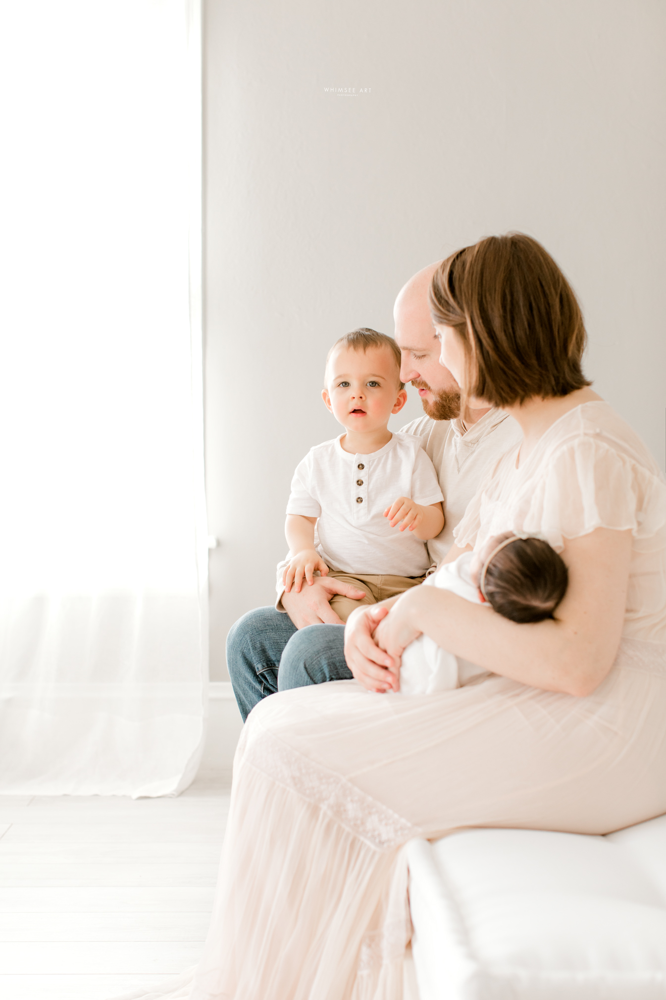 Sweet Anna and Family | Roanoke Newborn Session | Whimsee Art Photography